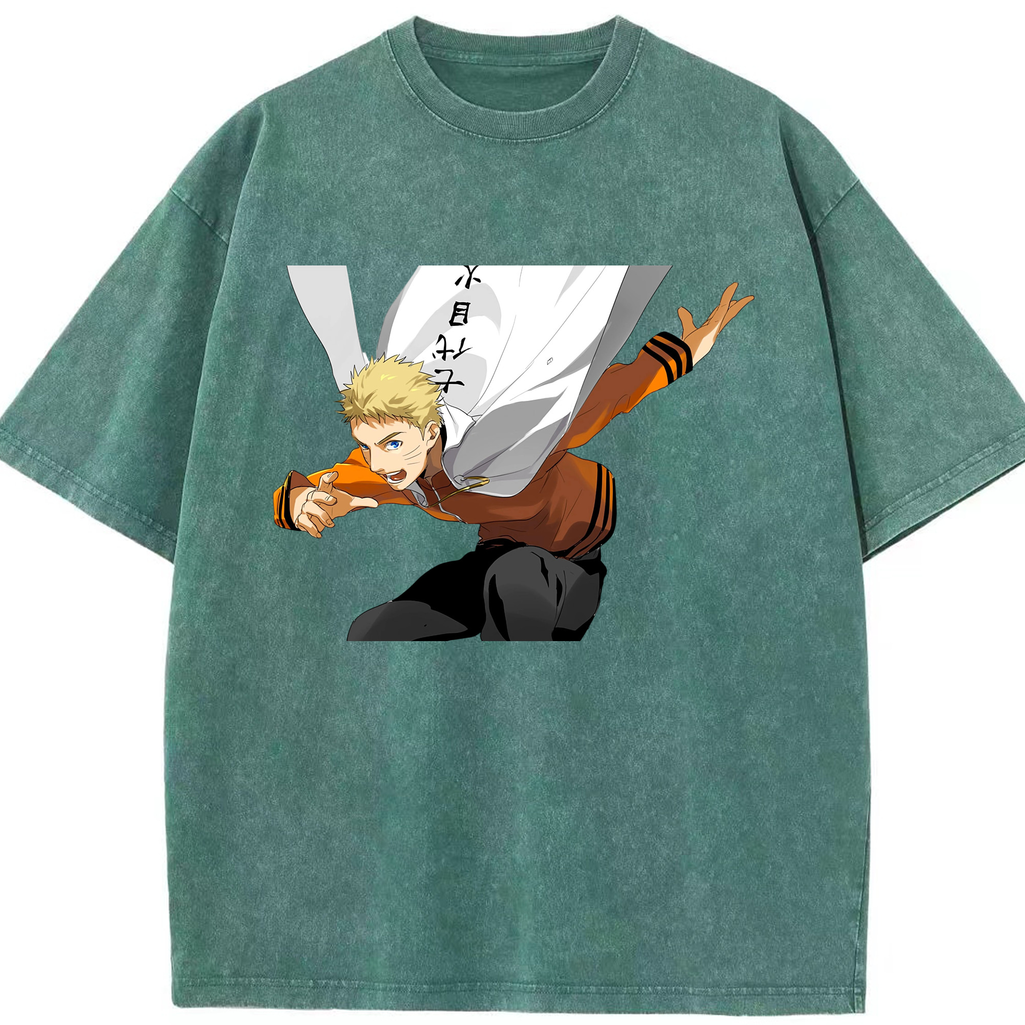 （画像用） NARUTO -ナルト- うずまき ナルト Uzumaki Naruto 綿100% ヴィンテージ風 半袖Tシャツ（フロントプリント）
